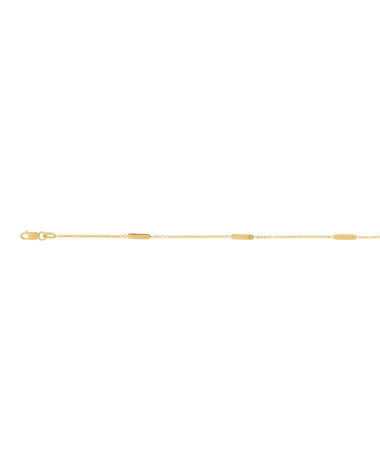 9CT Y/G BAR NKLT 1.25mm/45cm